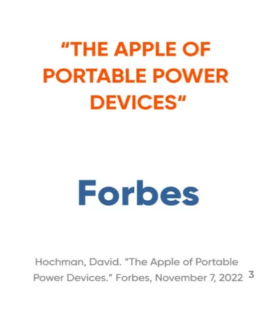 Forbes Apple of Portable Power Devices – Jackery Auszeichnung, offizieller FlexiSolar Partner